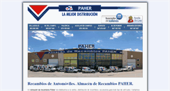Desktop Screenshot of paher.com